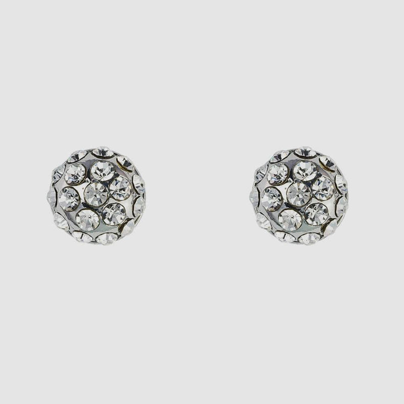 Small Round Crystal Stud Earrings