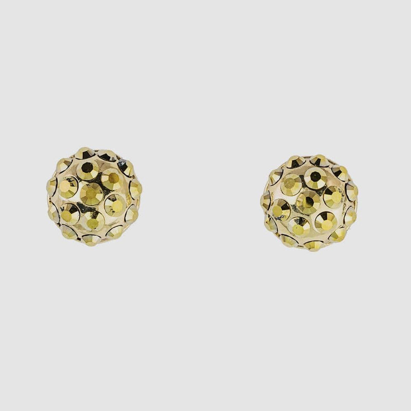 Small Round Crystal Stud Earrings