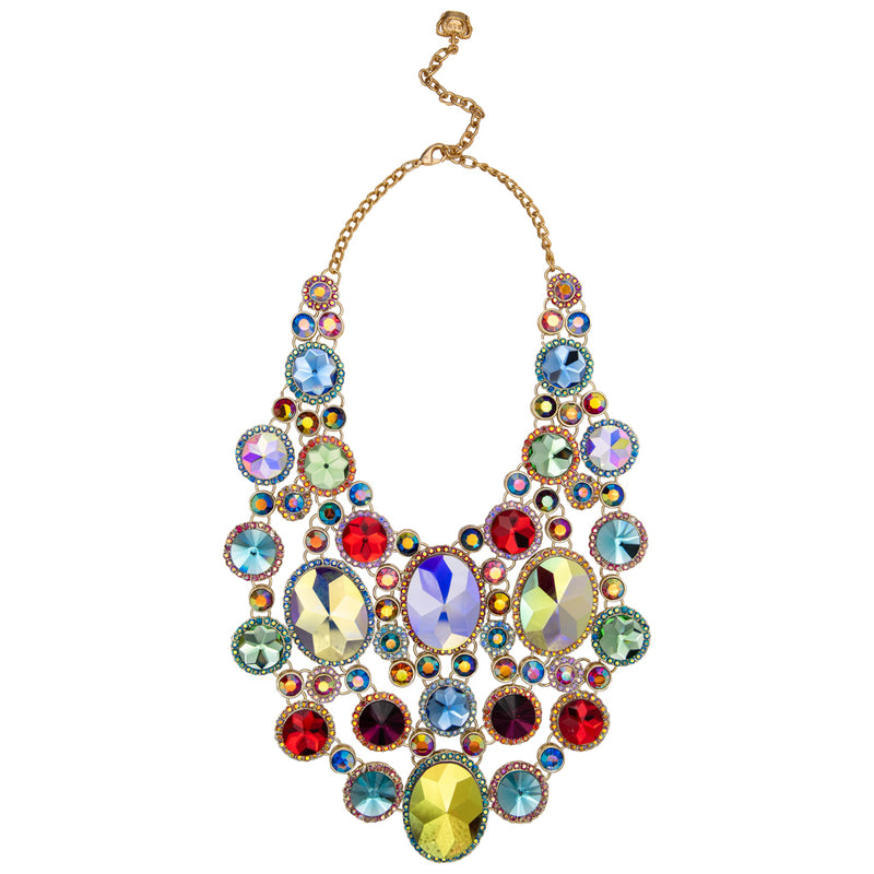 Large Elaborate Chandelier Mirror Necklace