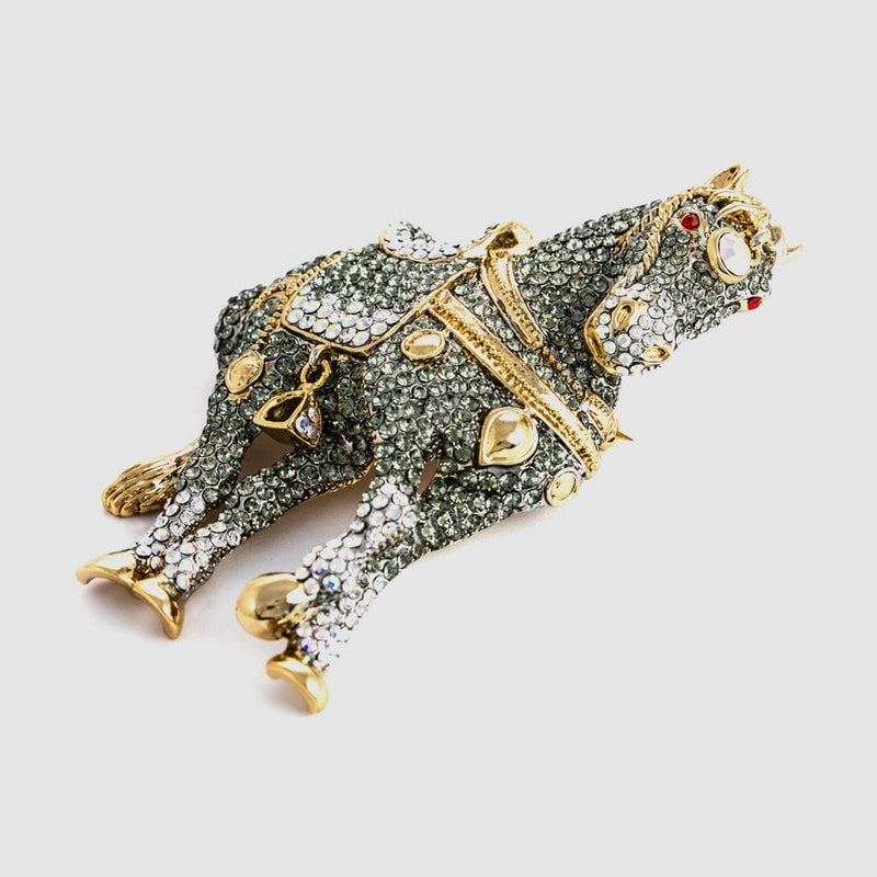 Saddled Stallion Brooch