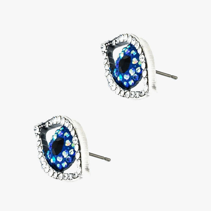 Crystal Eye Stud Earrings