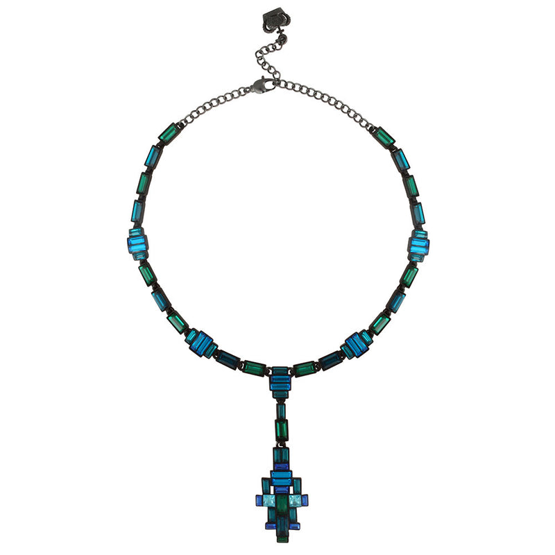 Baguette Crystal Art Deco Necklace