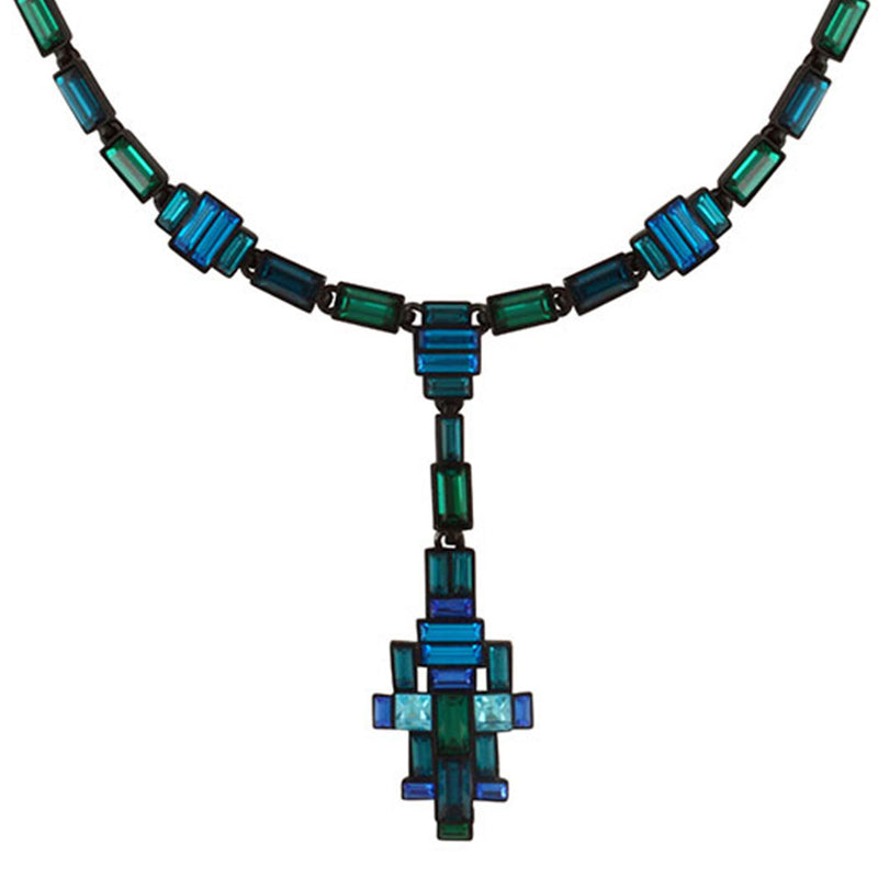 Baguette Crystal Art Deco Necklace