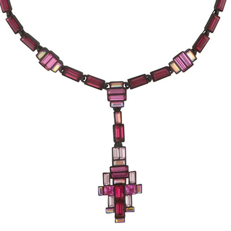 Baguette Crystal Art Deco Necklace