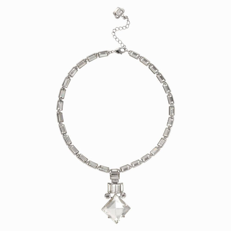 Crystal Square Art Deco Necklace
