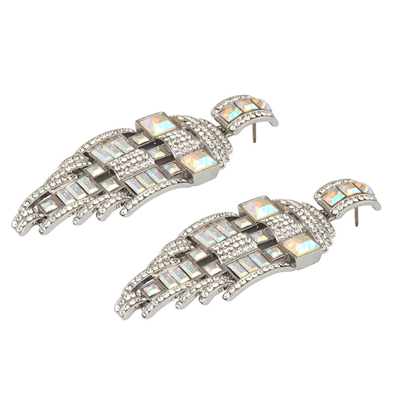 Crystal Art Deco Drop Earrings