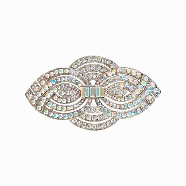 Art Deco Swirl Brooch