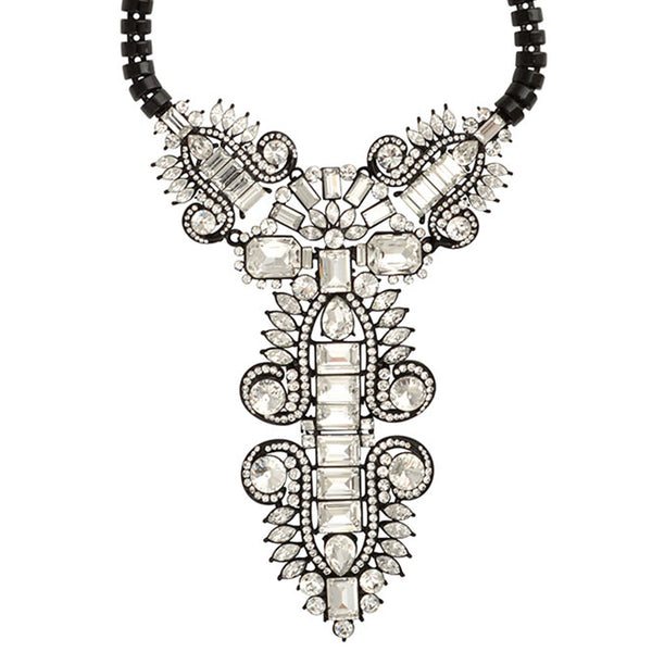 Gatsby Art Deco Style Pendant Necklace