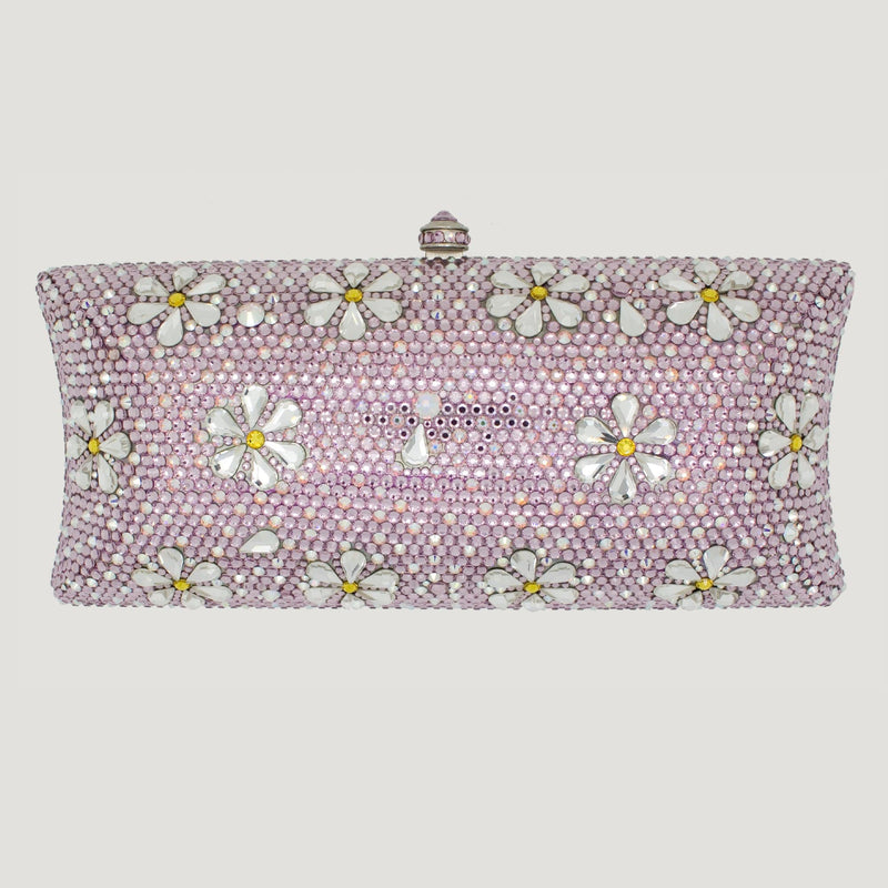 Floral Couture Swarovski Crystal Clutch Bag