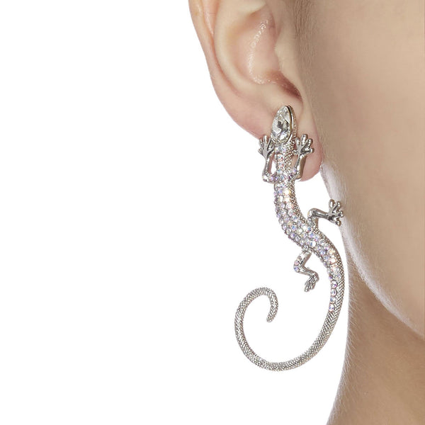 Crystal Desert Lizard Earrings