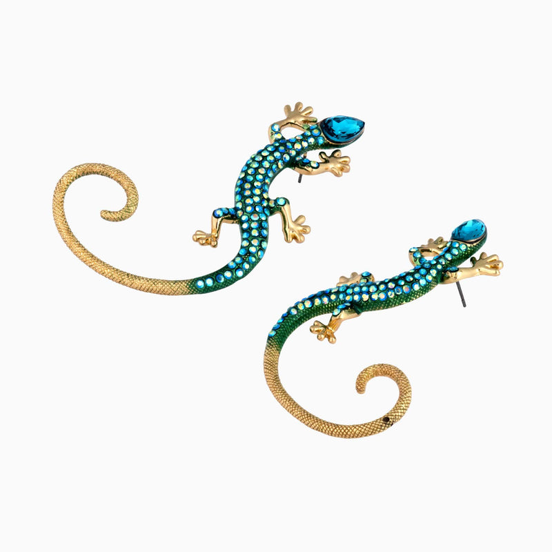 Lizard earrings deals