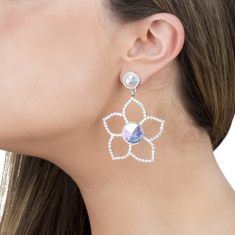 Large Daisy Drop Earrings