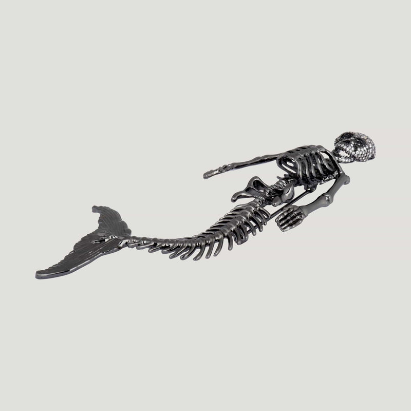 Skull Mermaid Brooch