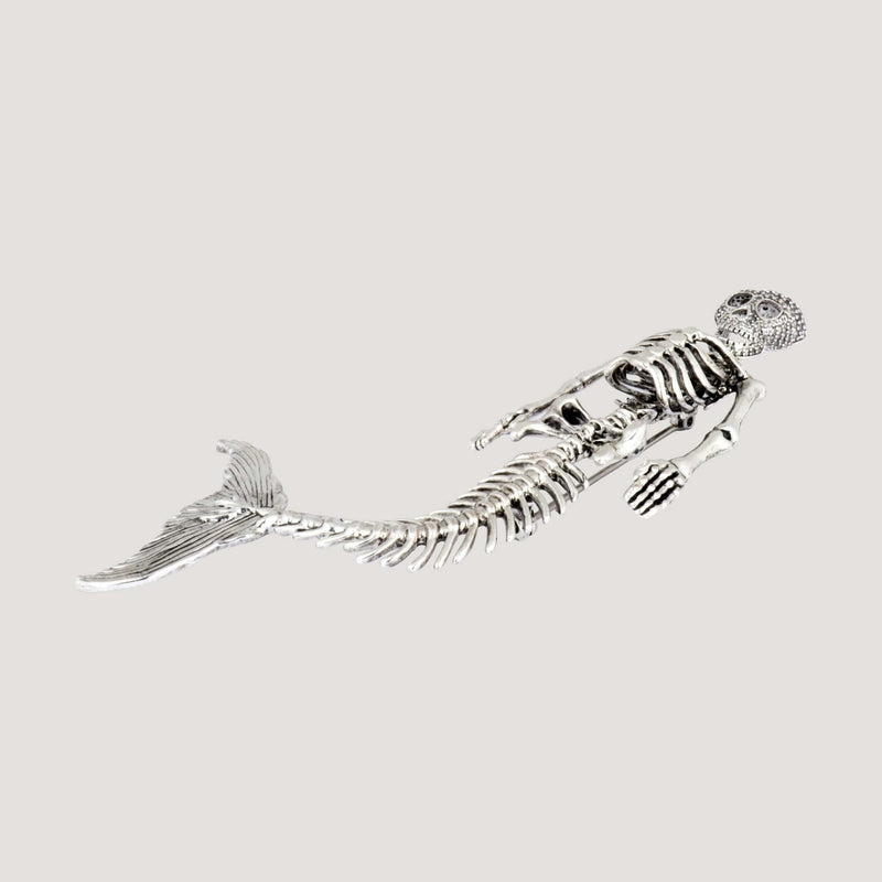 Skull Mermaid Brooch