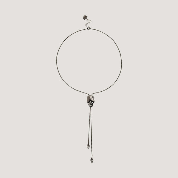Skull Lariat Necklace