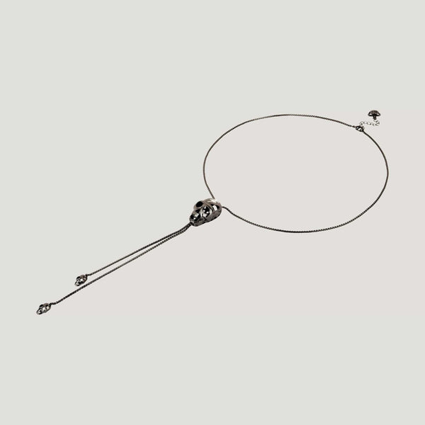 Skull Lariat Necklace