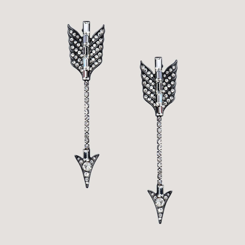 Crystal Arrow Earrings