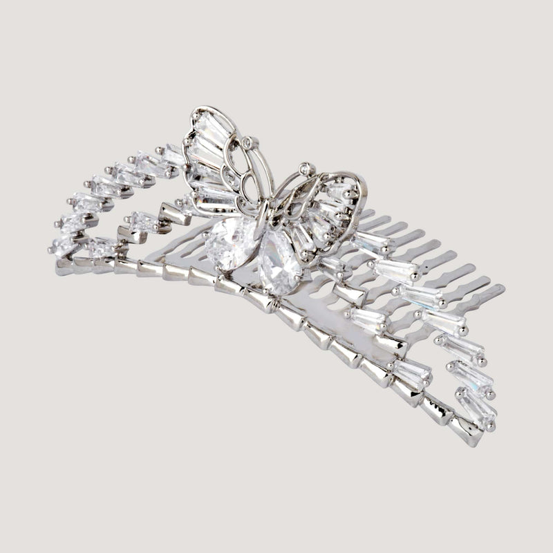 Crystal Butterfly Haircomb