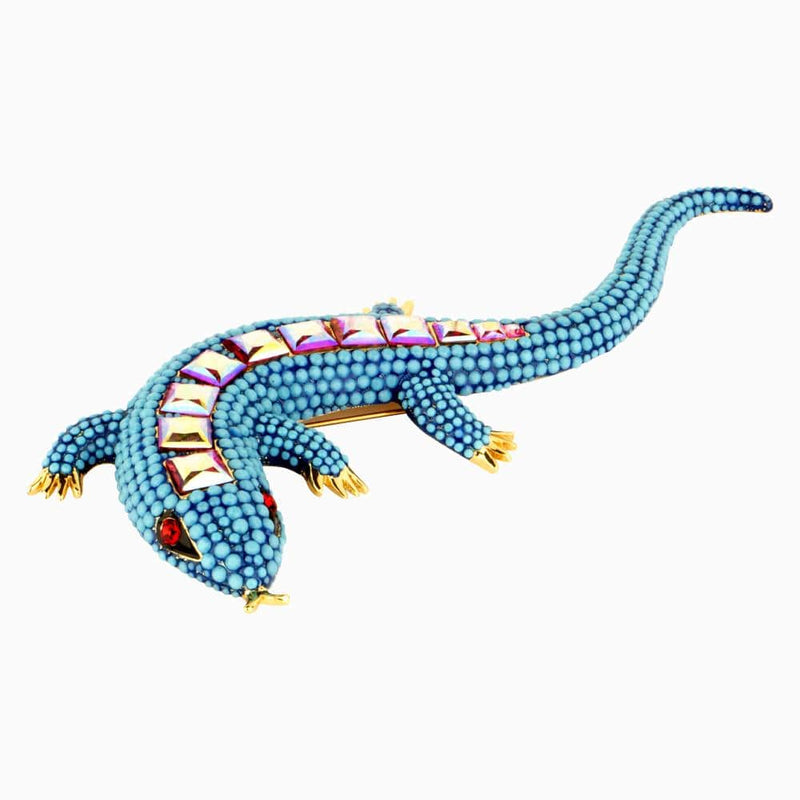 Desert Lizard Studded Brooch