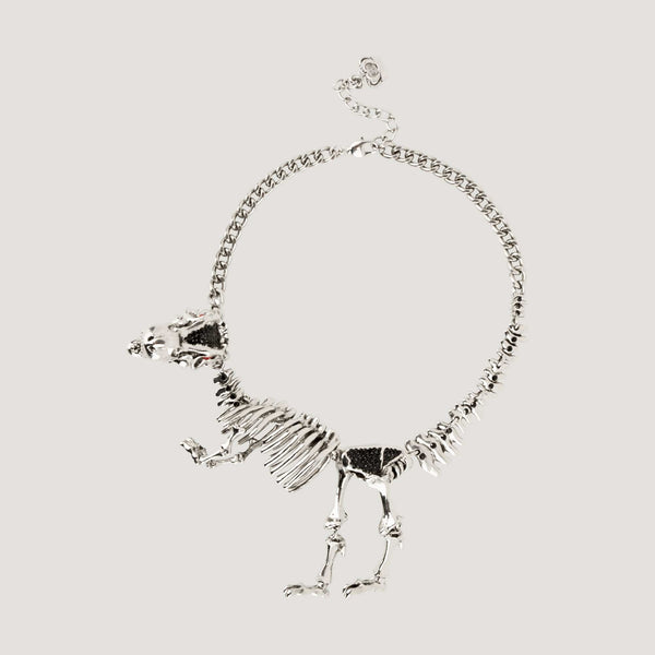 Dinosaur Skeleton Chain Necklace