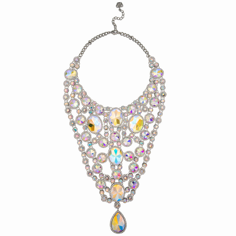 Mirror Elaborate Teardrop Necklace