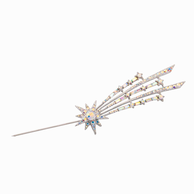 Crystal Shooting Star Brooch