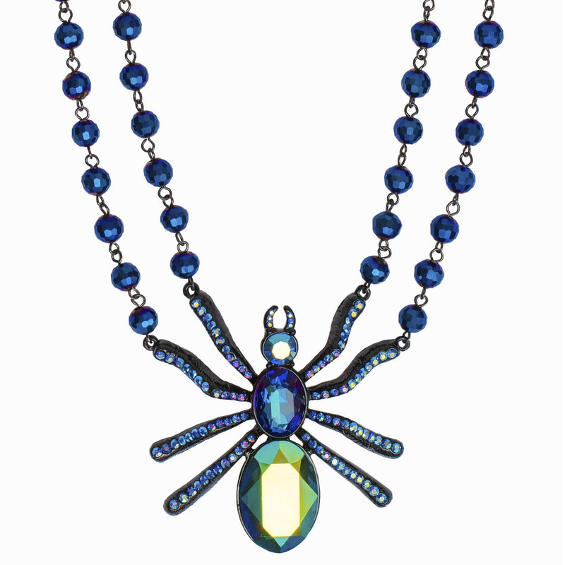 Crystal Spider Necklace