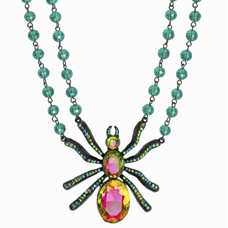 Crystal Spider Necklace