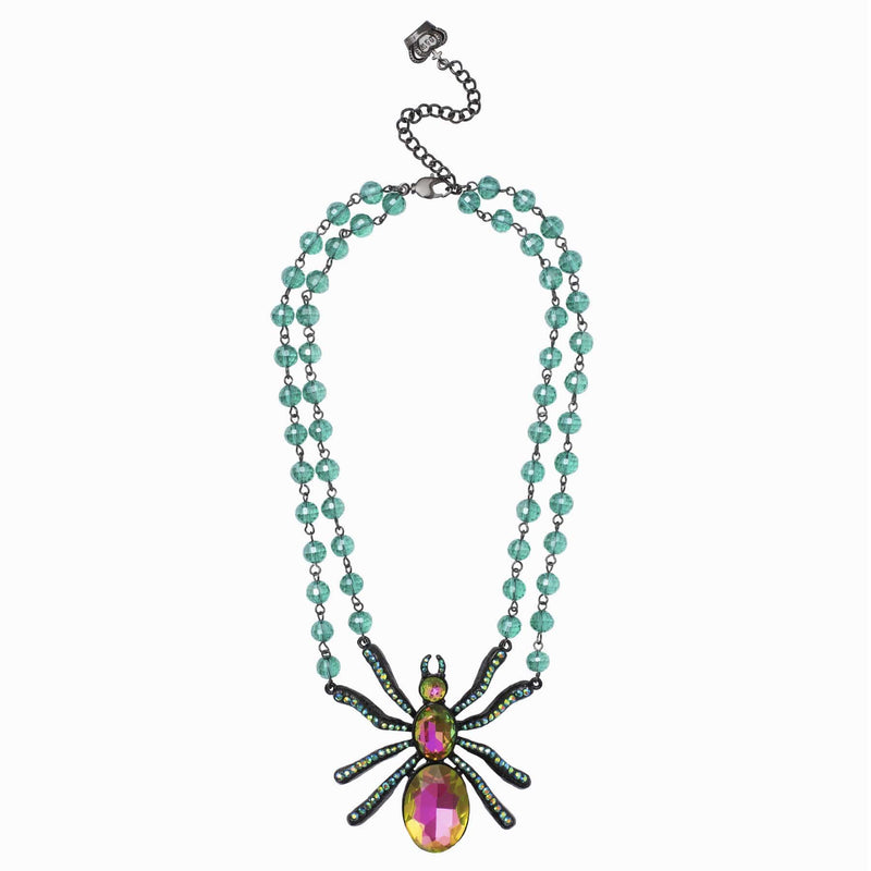 Crystal Spider Necklace