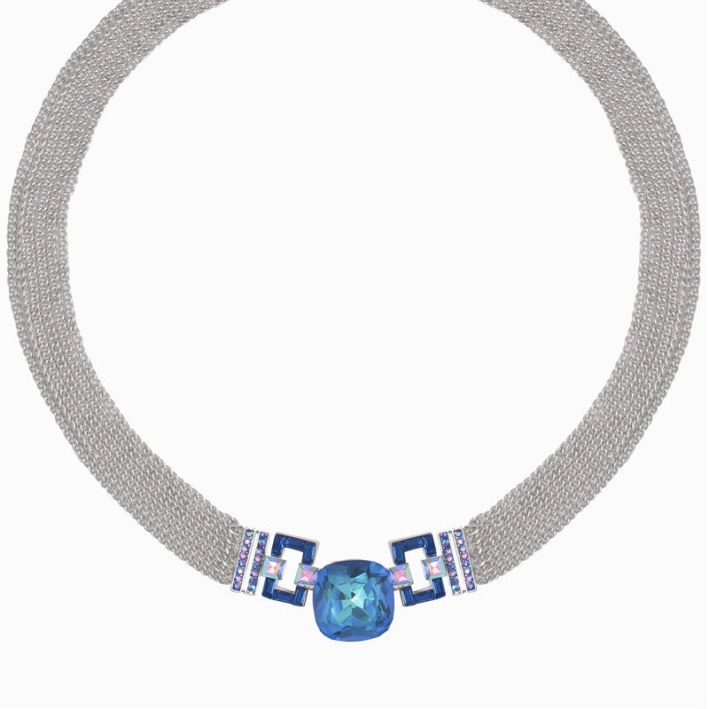 Art Deco Diamond Rock Crystal Necklace in Platinum – Boylerpf