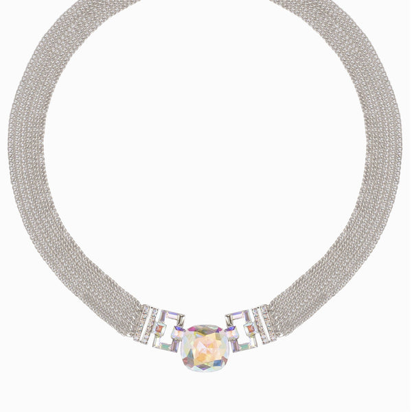Crystal Multi Chain Art Deco Necklace