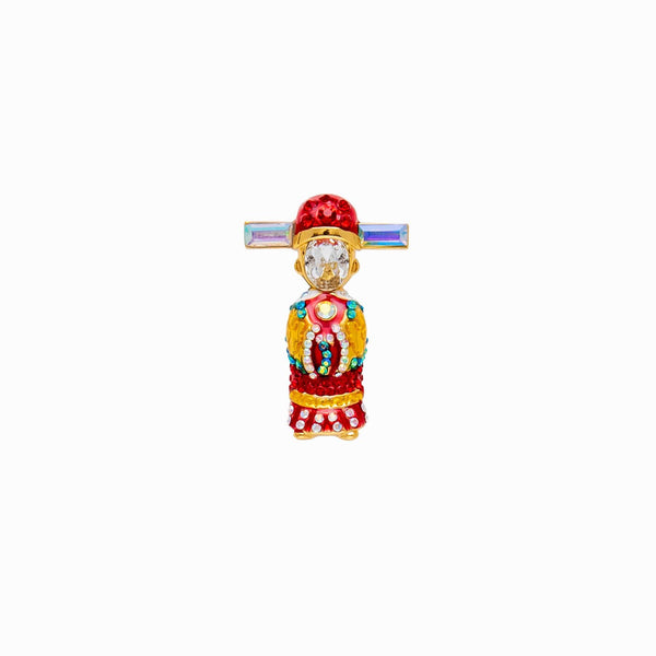 Crystal Empress Clutch Pin Brooch
