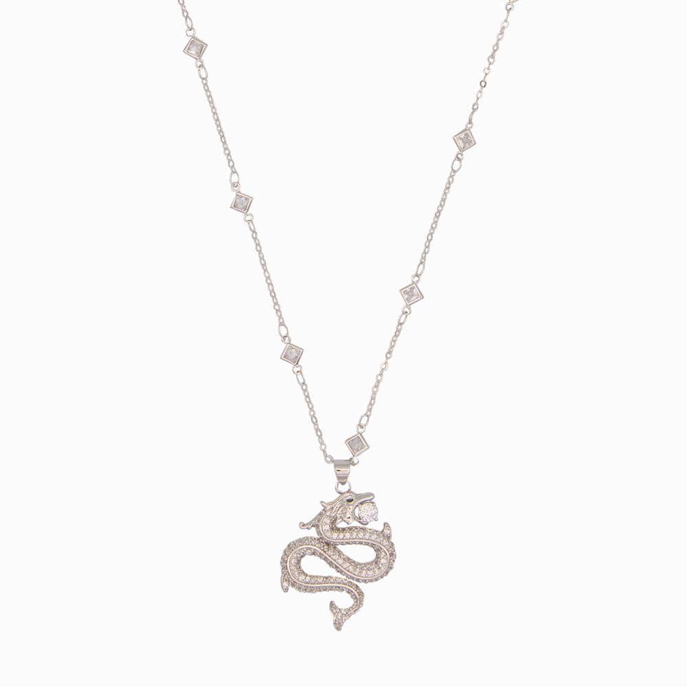 Studded Infinity Dragon Pendant Necklace | BUTLER & WILSON – Butler ...