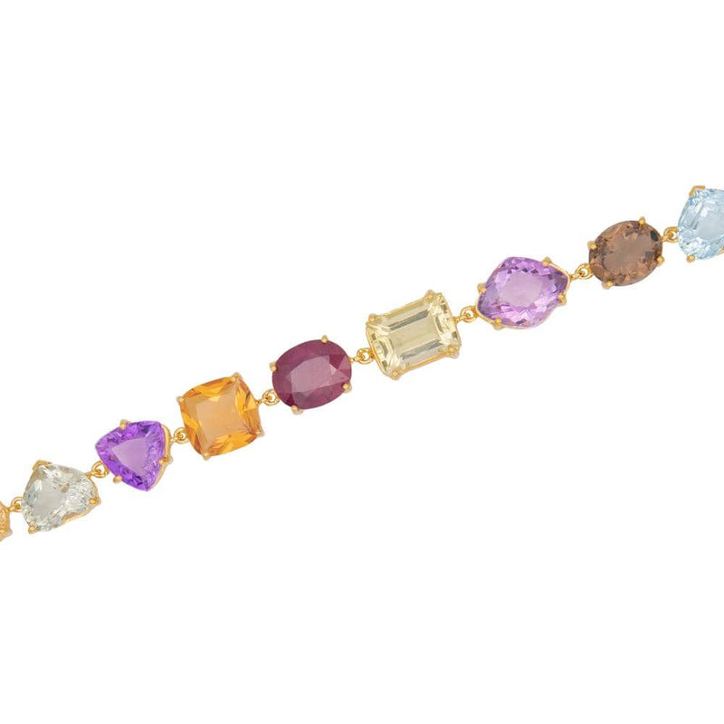 Smoky quartz online tennis bracelet