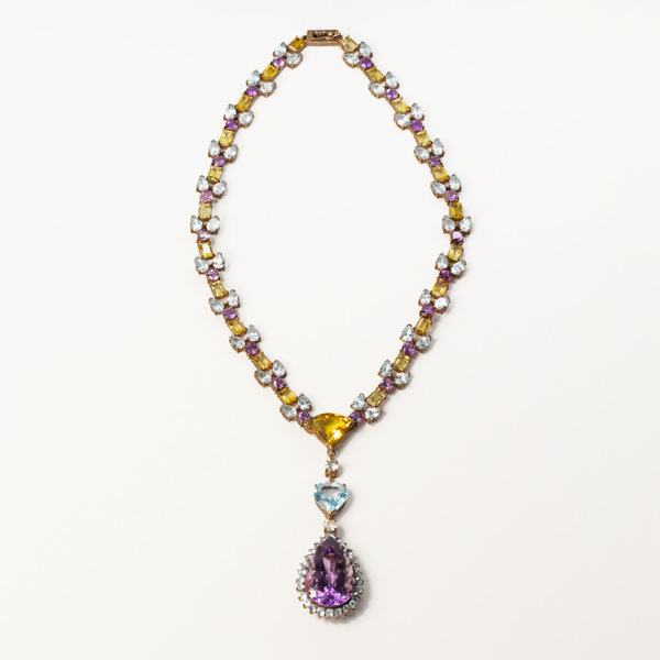 Topaz and Amethyst Necklace