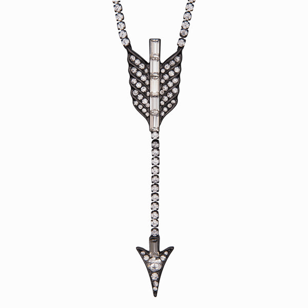 Delicate Crystal Arrow Necklace