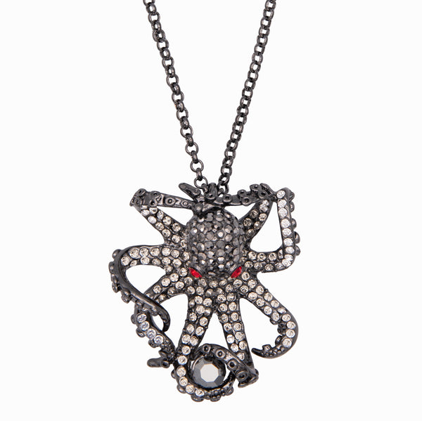 Crystal Octopus Necklace