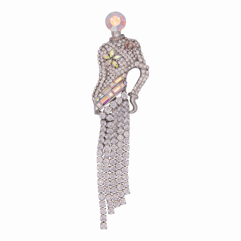 Crystal Lady Brooch