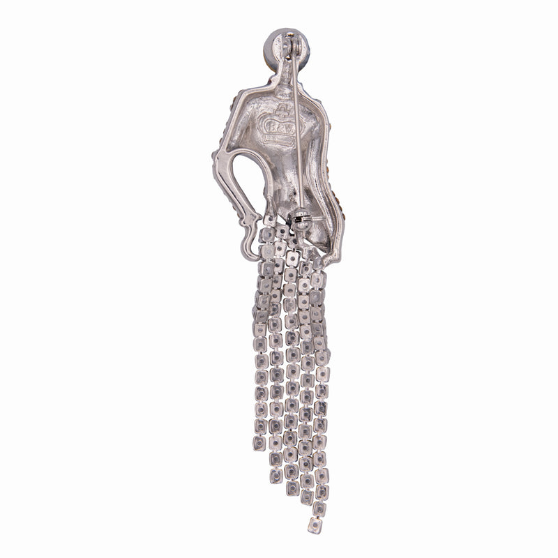 Crystal Lady Brooch