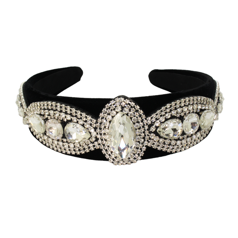 Oval Crystal Headband