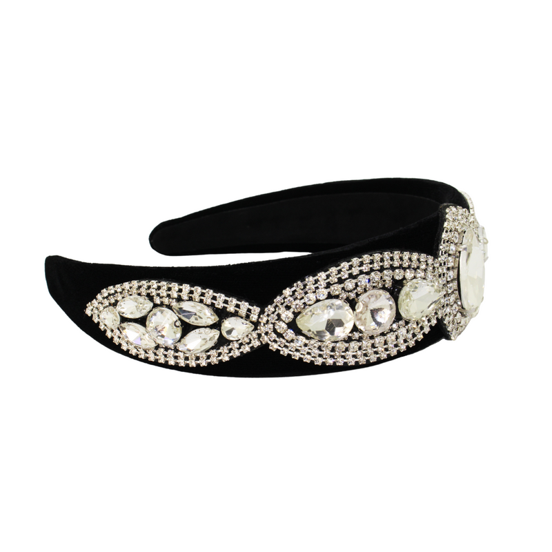 Oval Crystal Headband