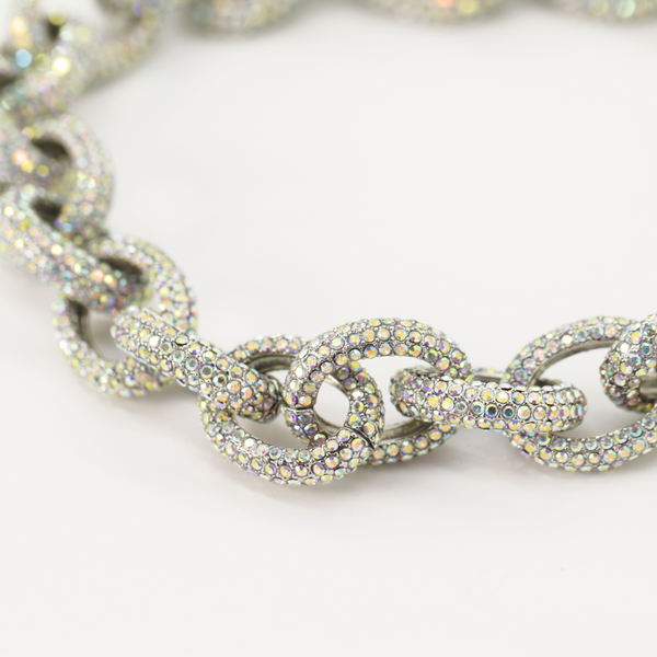 Crystal Chunky Chain Necklace