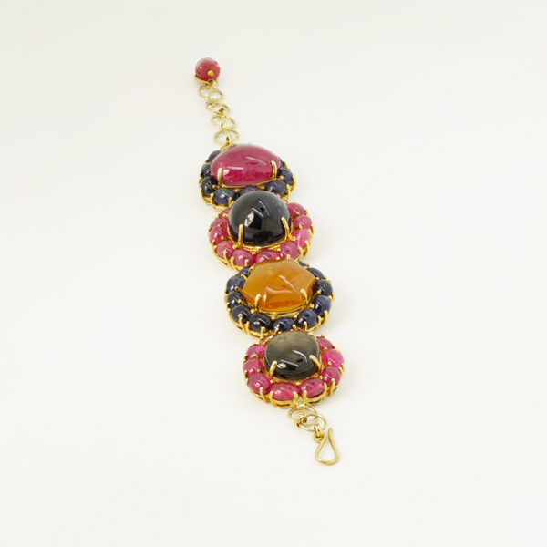 Ruby and Sapphire Bracelet