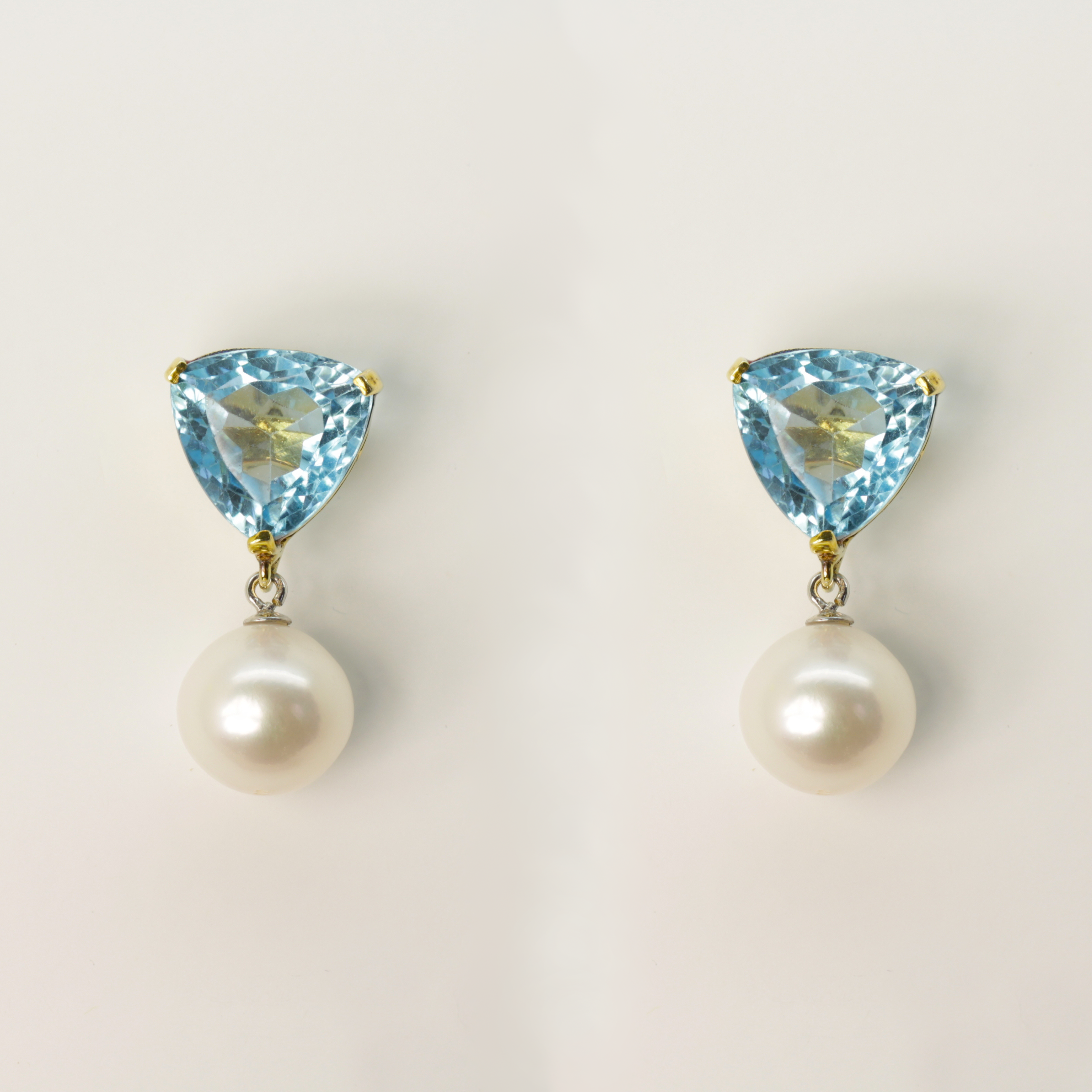 Topaz and pearl earrings online