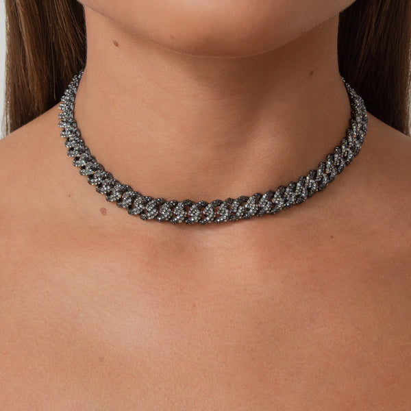 Crystal Pave Link Necklace