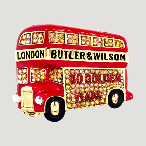 London Bus 50 Golden Years Brooch