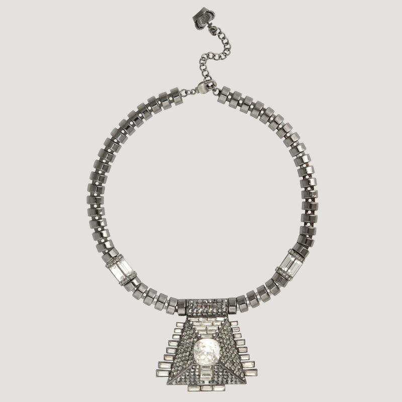 Trapezium Art Deco Chain Necklace