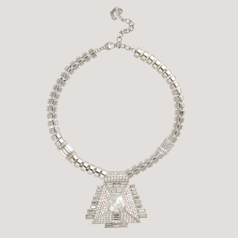 Trapezium Art Deco Chain Necklace
