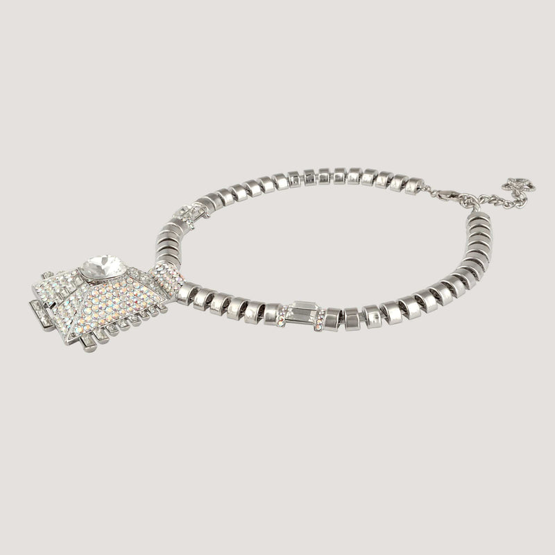 Trapezium Art Deco Chain Necklace