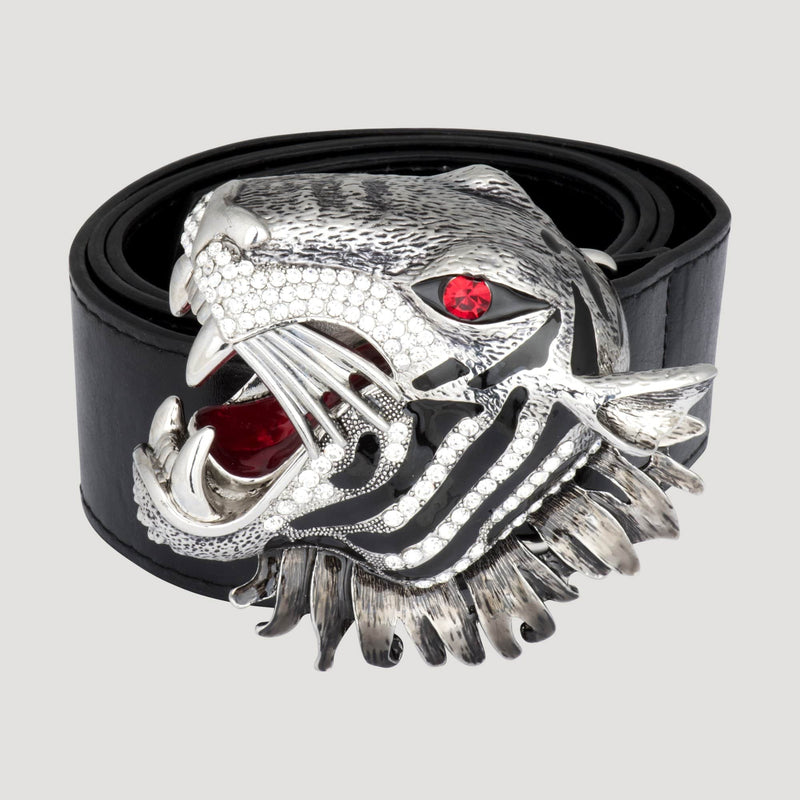 Big Crystal Tiger Buckle Belt